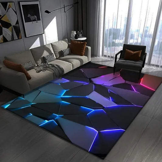 3D Carpet Visual Geometry Pattern Large Area Rug