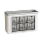 Wall-Mounted Seasoning Storage Box Kitchen Pepper Storage Box Adhesive Wall Mounted Condiment Jar Set For Home Kitchen