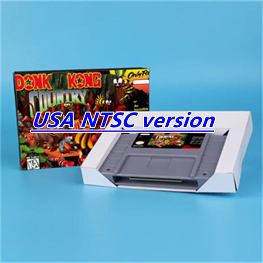 Donkey Game Konged Country (Battery Save) 16bit game card for USA NTSC version SNES video game console