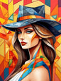 Abstract Pearl Girl Diamond Art – DIY Diamond Painting Mosaic, Handmade Embroidery Wall Décor