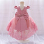 Toddler Girl Evening Party Princess Dress Baby Big Bow Tutu Gown Kids Birthday Wedding Ceremony Costume Gala Clothes Vestidos