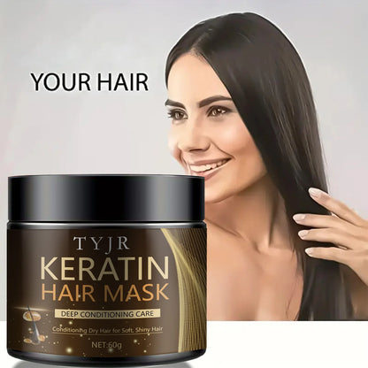 60g Keratin Protein Hair Mask -Straighten Repair Dry Frizzy Damaged Hair