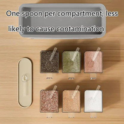 Wall-Mounted Seasoning Storage Box Kitchen Pepper Storage Box Adhesive Wall Mounted Condiment Jar Set For Home Kitchen