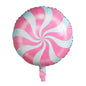 10pcs 18" Lollipop Swirl Foil Balloons – Candy Themed Round  Balloons for Birthday Party, Baby Shower, Carnival, Holiday Decor