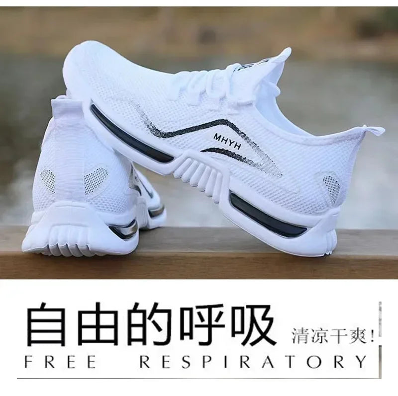 New casual running shoes for men fashionable simple breathable sports shoes with soft soles anti slip durable men's sports shoes