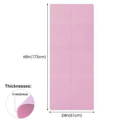 4MM Thick Anti-slip Sport Fitness  Exercise Yoga Pilates Gymnastics Mat Fitness Equipment