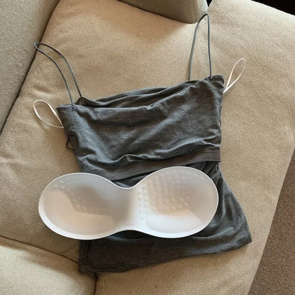 Womens Summer Camis Thin Strap Bra Tank Tops