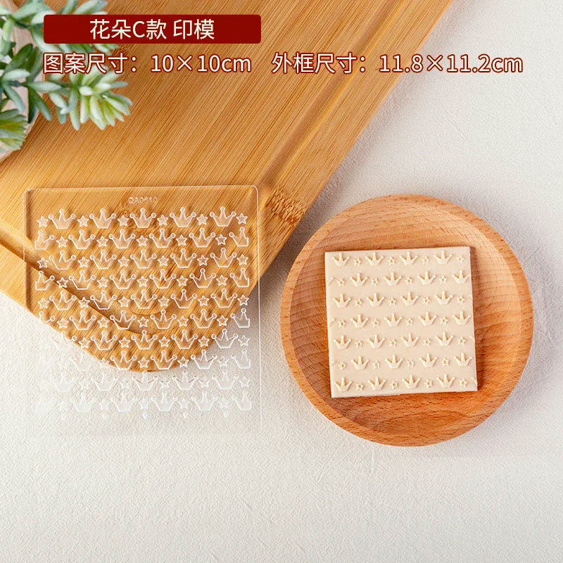 New Plant Flower Cookie Embosser Mould Spring Easter Party Fondant Biscuit Mold Cake Decorating Tools Acrylic Icing Cookie Mould