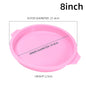 Round Silicone Cake Pan – 4/6/8in Non‑Stick Layer Mold for Baking