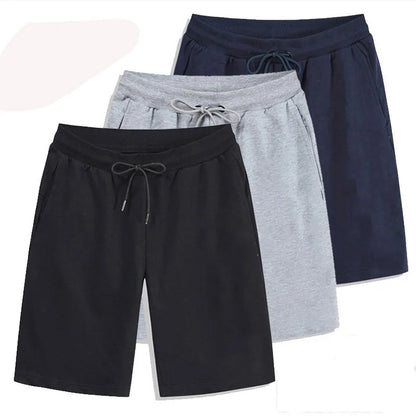 Men's  Elastic Drawstring   Joggers Shorts Loose Fitness Breathable