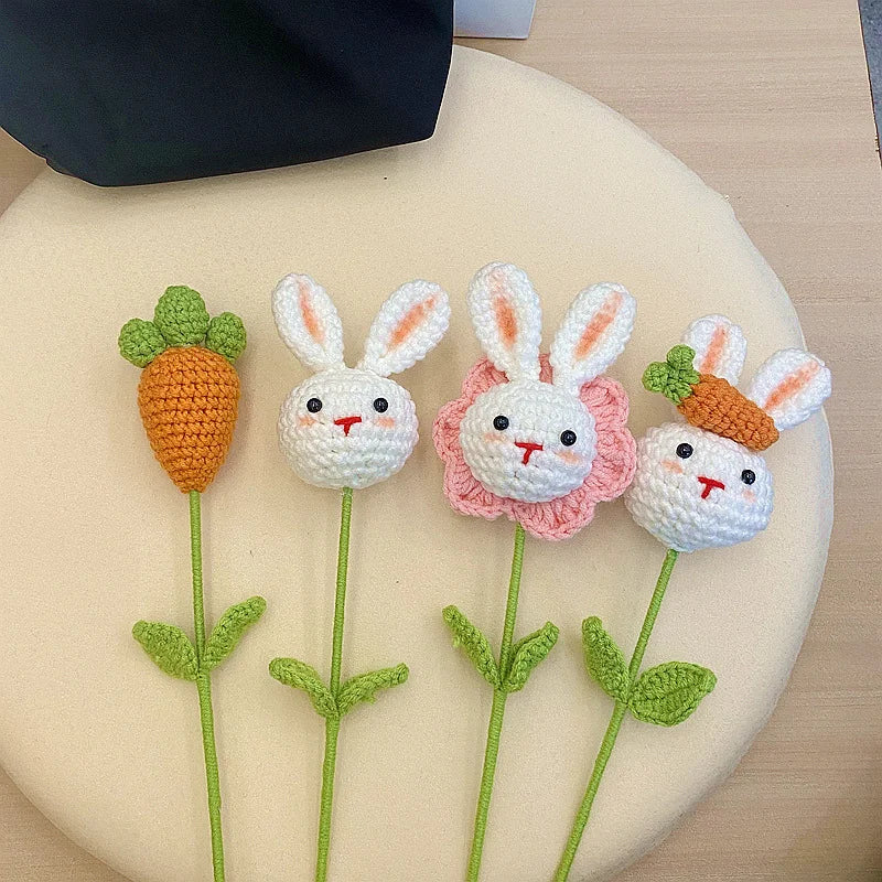 One artificial flower, vase decoration, Easter artificial carrot decoration, home decoration, party decoration
