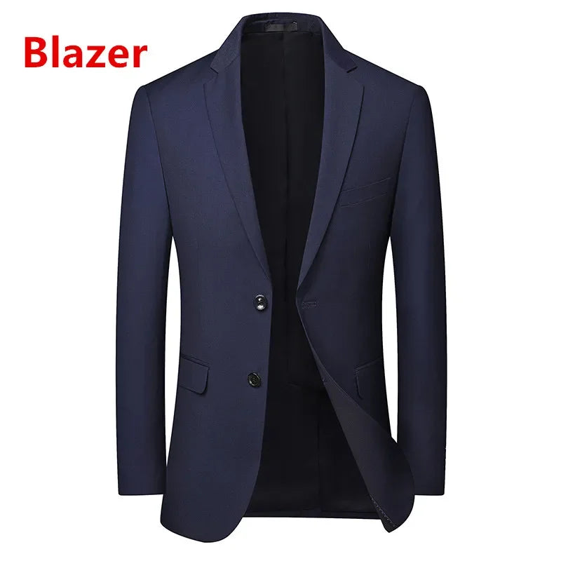 Men's (suit + Vest + Trousers) Solid Color Business Suit 3/2 Business Suit