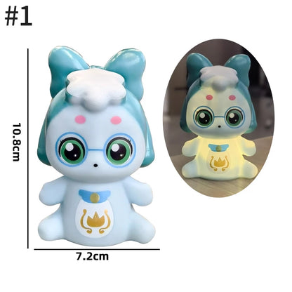 Cute Mini Panda Night Light LED Sleeping Animals Lamp Capybara Rabbit Lamp for Home Desktop Orname nParty Favors Gift