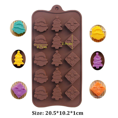 (59-87) Handmade Chocolate Candy Mould Jelly Pudding Ice Mold Insect Rose Heart Shape Silicone Moulds Baking Tool