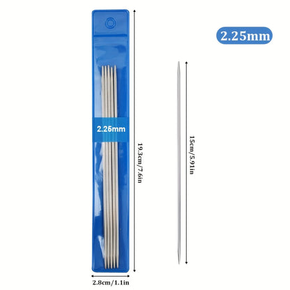 10pc/35pcs/65pcs Stainless Steel Knitting Needles Knitting supplies DIY Handmade Craft Yarn Knitting Tool For Mom Size 1.5mm-5mm