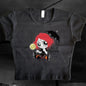 Harajuku Goth Short Sleeve Y2K Style Letter Print Fairy Grunge Summer E-girl White Crop Top Slim 2000s Star Streetwear T-shirts