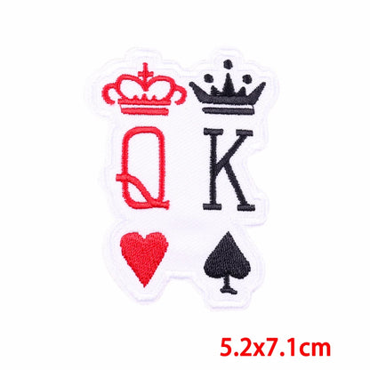 Letter Embroidered Patch Cartoon/Personality Letter Slogan Patch Iron On Patches For Clothing thermoadhesive Patches Sew Badges
