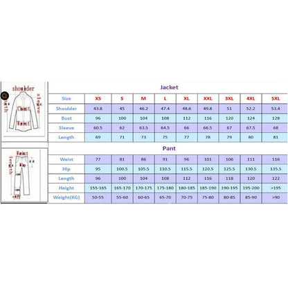 Men's Lapel Suits Tuxedo Slim Fit 2 Pieces (Jacket Pants)