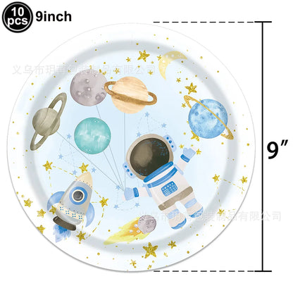 4D Standing Astronaut Spaceman Balloons Rocket Foil Balloons Kids Toys Baby Shower Outer Space Themed Birthday Party Decorations