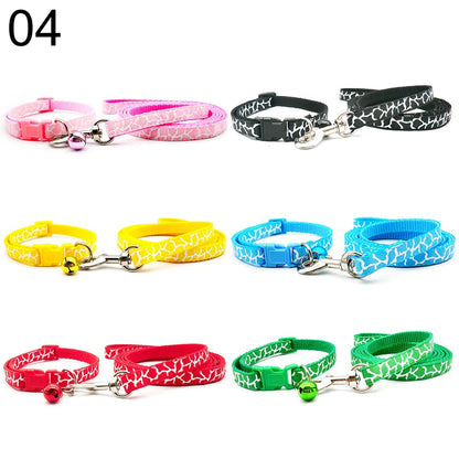 Dog Cat Adjustable Leash  and Collar 24Sets
