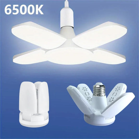 Foldable Fan 28W LED Bulb AC220V/110V 40 Bulb Deformation for Home Ceiling