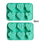 1/2pcs 6 Holes Love Silicone Candy Mold DIY Heart Shaped Candle Soap Mould Chocolate Pudding Jelly Cake Decoration Baking Tool