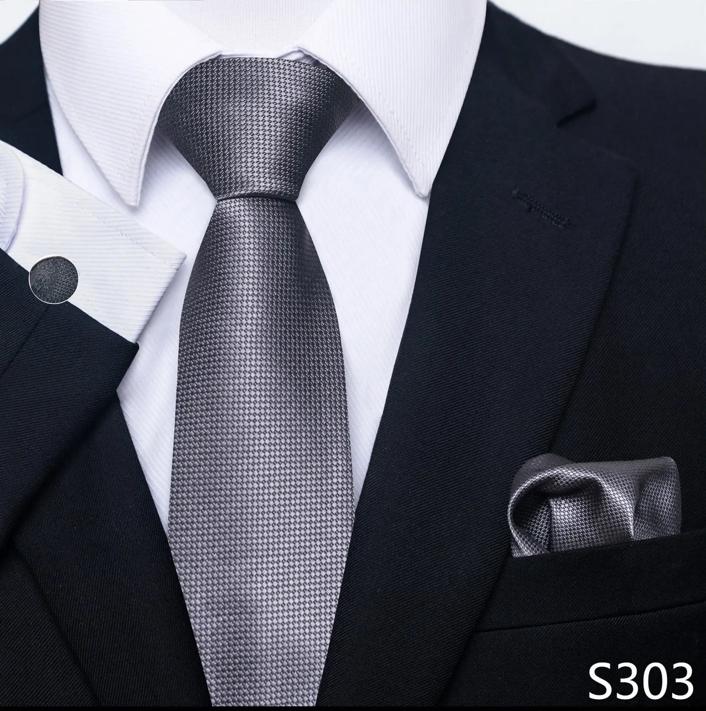 Silk Tie Pocket Squares Necktie Suit Accessories