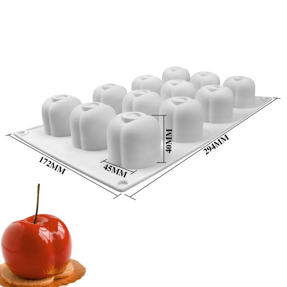Pineapple Pear Peach Fruit Series Cake Silicone Mold Mango Orange Baking Mousse Mould Strawberry French Dessert Mousse Cake Mold