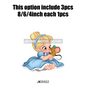 Love Cute Cartoon Little Baby Princess Girls Character Iron on DTF Transfers Washable Stickers Ready to Press for Clothes Bags