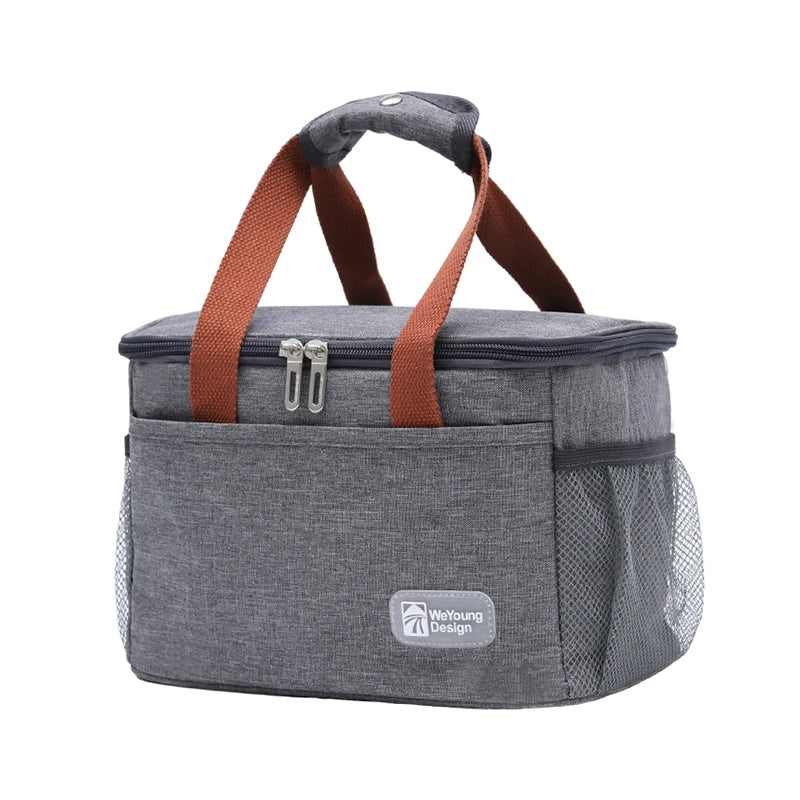 Large Capacity Thermal Insulation Lunch Bag Oxford Cloth Food Storage Picnic Bags Tote Portable Cooler Box Bags