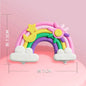 Smiling Face Cloud Rainbow Cake Topper Birthday Cake Baby Shower Kids Christening Birthday Party Wedding Cake Topper Decoratings
