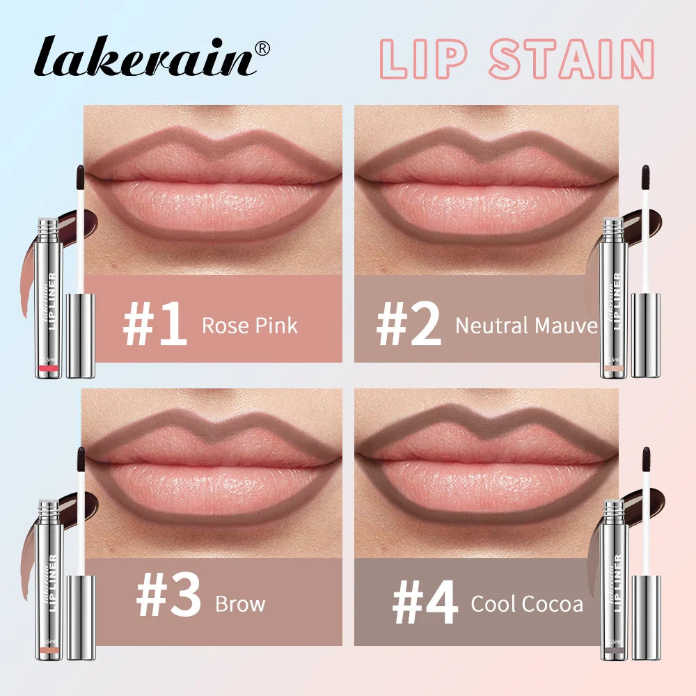 4PCS/1PCS Highly Pigmented Lip Liner Tattoo Matte Peel Off Lasting Waterproof Transfer-proof Lipstick Lip Stain