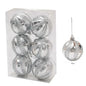 Gold Silver Red Shiny Christmas Balls Xmas Tree Hanging 6cm Large Ball Pendant New Year Gifts Christmas Home Party Decorations