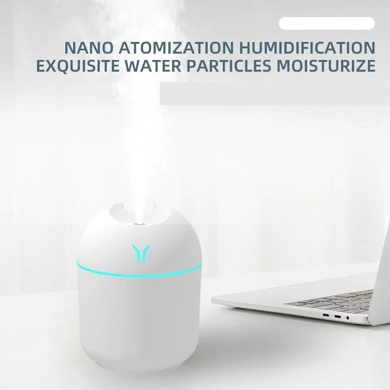 250ML Mini  USB Air Humidifier with LED Color  Lamp