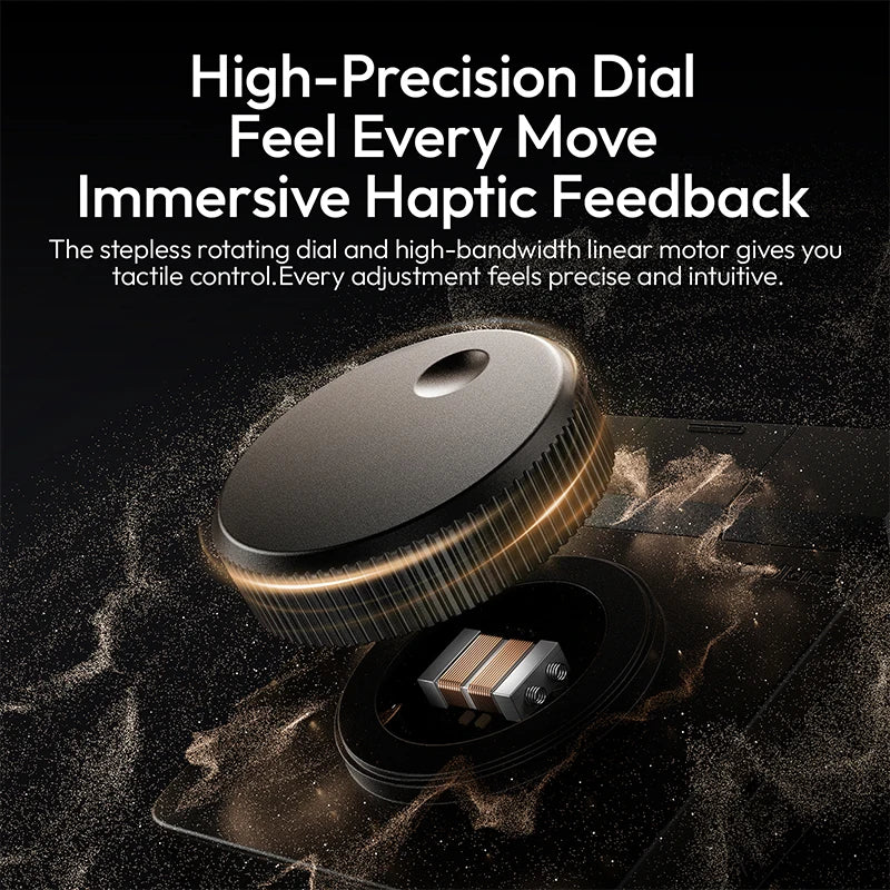Ulanzi D100H Dial Creative Controller for Video&Photo Editing Dial&RGB Keypad Controller for Light System for Intelligent Studio