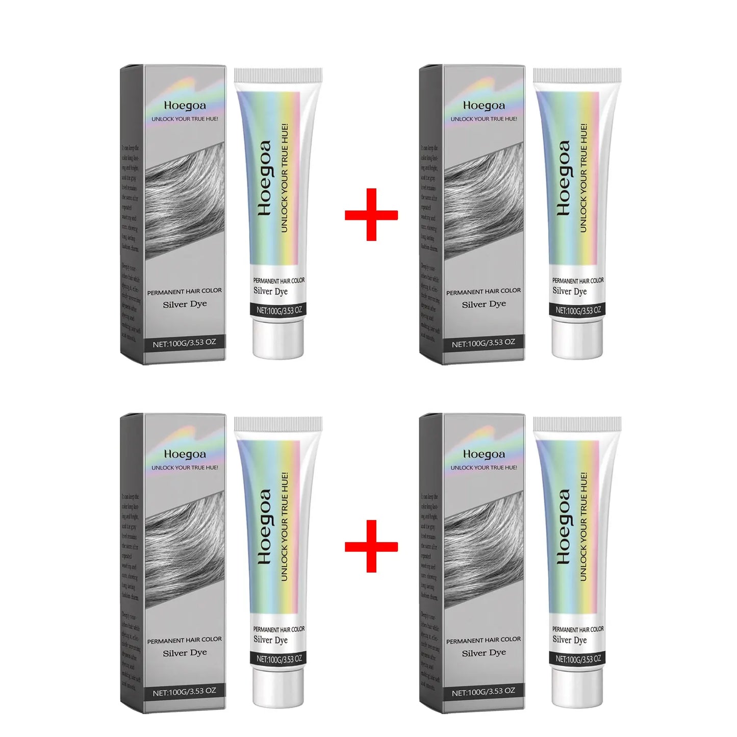 Permanent Grey Hair Dye Styling Hair Color Wax Shampoo No Damage Quick Coloring Long-Lasting Professional Hair Dyeing Cream
