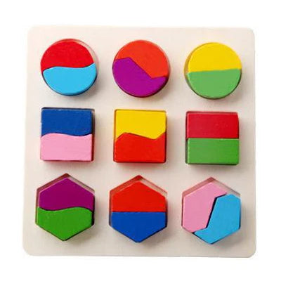Baby Wooden Puzzles Montessori Toys 1 2 Years Toddler Toys Hand Grab Board Alphabet Number Cognition Learning Educational Toys