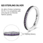 925 Sterling Silver Ring – Colorful Cubic Zirconia Women’s Wedding & Engagement Jewelry