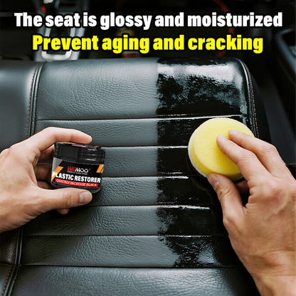 Car Plastic Restorer Back To Black Gloss Auto Interior Leather & Panel Renewal Wax Coating Agent Auto Polish And Repair Coating