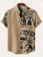 Men’s 3D Paisley Hawaii Shirt – Oversized Boho Summer Top