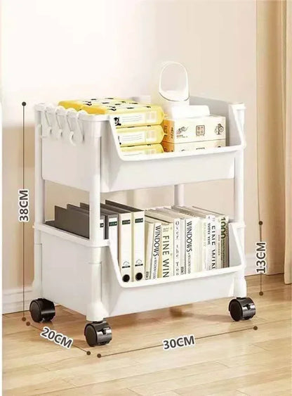 Trolley Bookshelf Kitchen Storage Rack Kitchen Corner Narrow Slit Storage Cabinet Bathroom Living Room Home Organizer