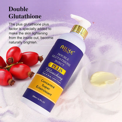 AILKE Glutathione PLUS Whitening Skin Care Set, Advanced Lightening Lotion, Moisturizes, Softens, Bleaching Kit for Men, Women