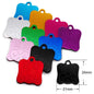 Random Mix 100pcs Aluminum Blank Dog Cat ID Pendant Engravable Ornament Tag Plates