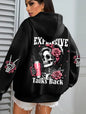 Women's Loose Multicolor Pullovers Fleece Pocket Hoody
