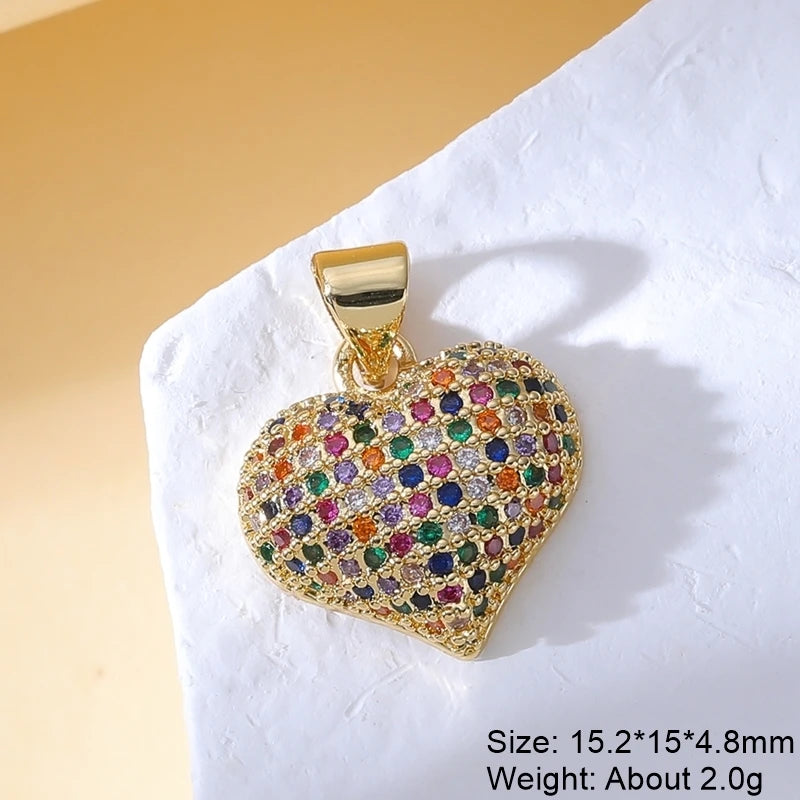 Handmade Luxury Pendant 18K Real Gold-Plated Charms