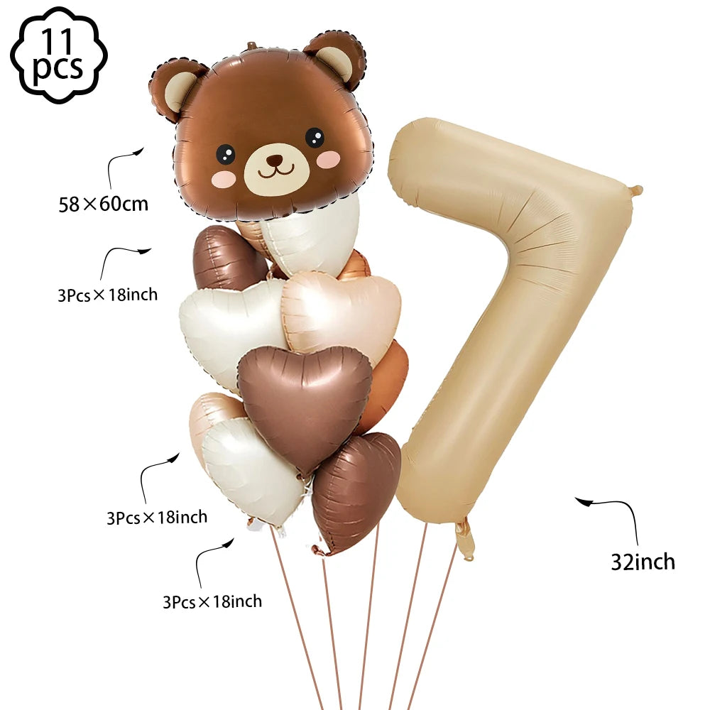 Brown Teddy Bear Party Baby Shower Supplies