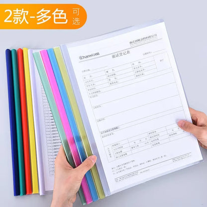 10pcs /A4 File Folder With Draw Rod
