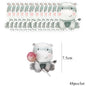 48pcs Wild Animal Lollipop Cards Carton Candy Holder For Kids Wild Forest Happy Birthday Party Candy Gift Accessories Supplies