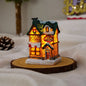 New year Decoration LED Night Light Christmas Luminous House Sculpture Ornament