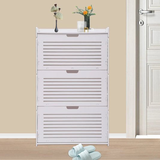 3-Layer Minimalist Design Entrance Shoe Rack Saves Space Living Room Furniture Shoe Cabinet (70 * 17 * 109)